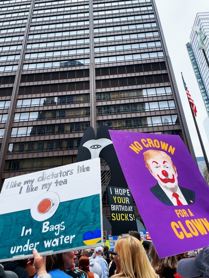 iPhone 12 Pro photo by Jenny Lam at the No Kings Rally and March in Chicago