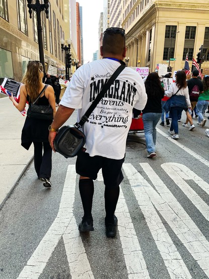iPhone 12 Pro photo by Jenny Lam at the No Kings Rally and March in Chicago