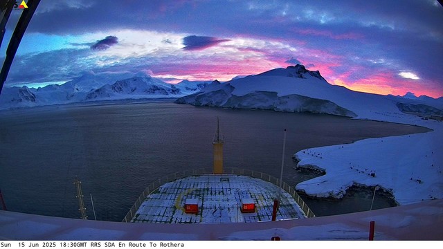 View from the RRS Sir David Attenborough Webcam.