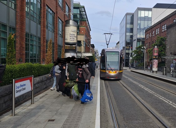 Connolly luas headed to the point. Or Belfast or Wales or wherever because who cares