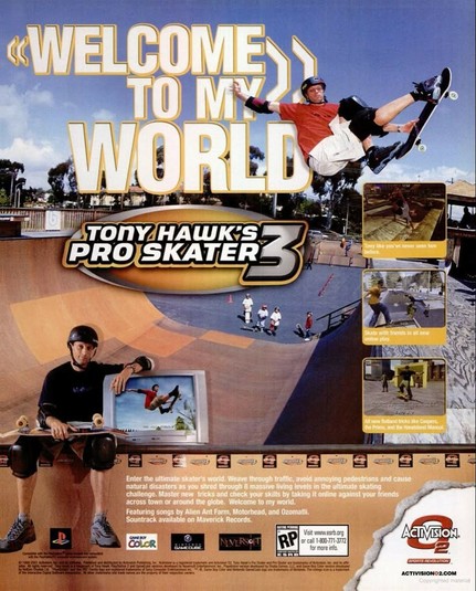 Tony Hawk Pro Skater 3 Magazine Ad (2001)