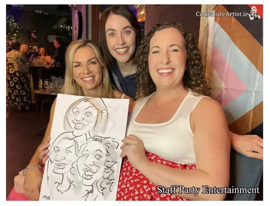 Staff Party Entertainment Cork Live Caricatures Allan Cavanagh