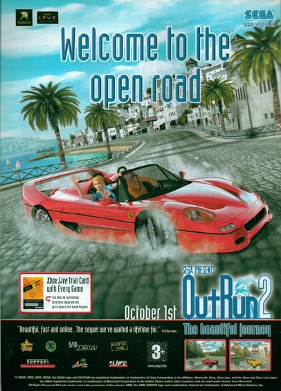 Out Run 2 UK Magazine Ad (2004)