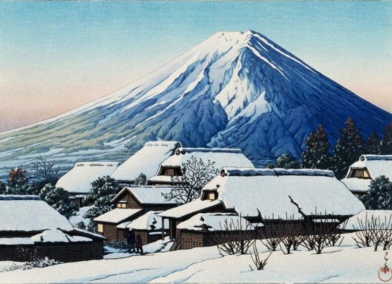 Hasui Kawase (#HasuiKawase)’s #Snow at Ueno. 
#shinhanga