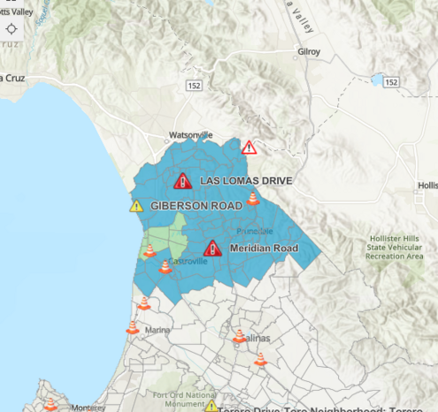 Moss Landing evac advisory... still.