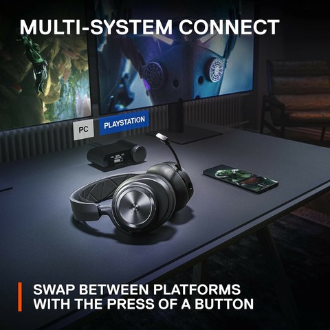 With 360° Spatial Audio, Active Noise Cancellation, and Dual Audio Streams, the SteelSeries Arctis Nova Pro delivers ultimate sound quality.