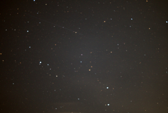 Camera intentionally mis-focused. The nova has a unique color compared to all the other stars in the frame.

See the 4th image to see the nova's spectrum.