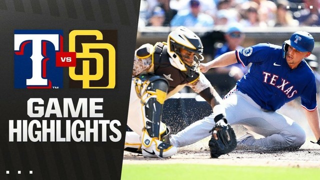 レンジャーvs.パドレスのハイライト（7/4/25）| MLBのハイライト