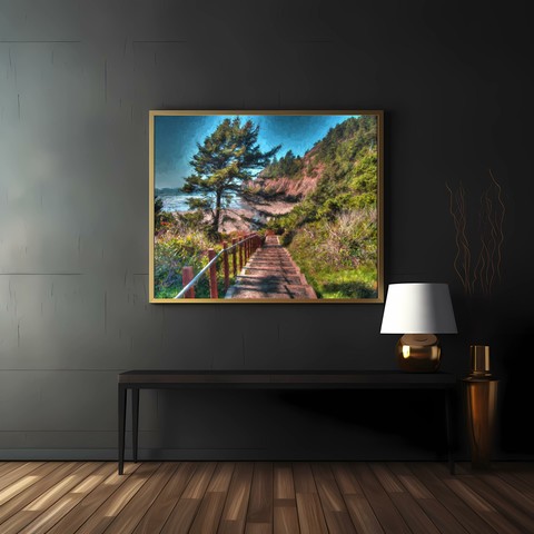 Stairway to Agate Beach in Newport, Oregon! The surfers use these stairs to get to the waves. Prints and more for sale at: https://pixels.com/featured/stairway-to-agate-beach-thom-zehrfeld.html?newartwork=true #coastalart #Beach #Art #PNW #BuyIntoArt #Surfers #HomeDecor #Prints #Puzzle #Mugs #WallArtForSale #ArtForSale #ArtMatters #MastoArt #Mastodon #ArtforInteriorDesign #HospitalityInteriors 
#InteriorDesign #Wallart #InteriorDecorating #WallArtForSale #PhotoOfTheDay #FediGiftShop  #GiftIdeas #FediArt #Prints #FediArtShop #Colorful #Nature