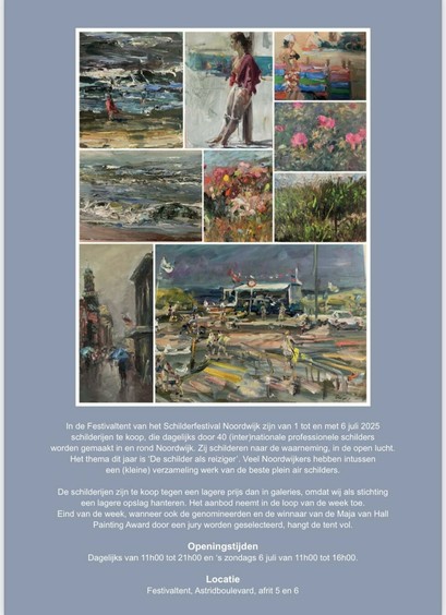 Flyer of the painting festival - details.