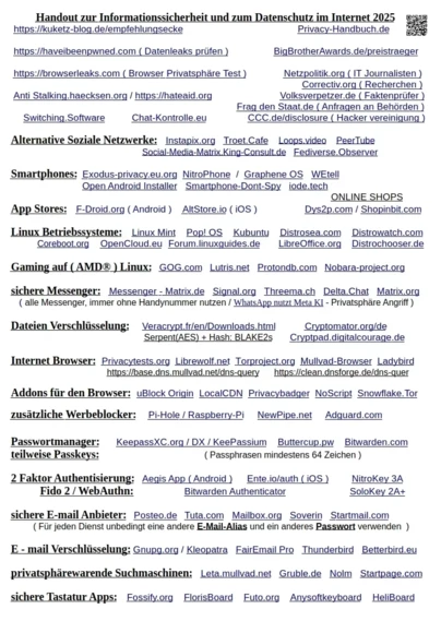 Meine Datenschutz und Privatsphäre Übersicht 2025, für alle, hoffe Ich kann euch etwas Helfen !!