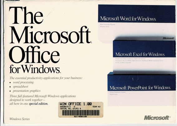 Microsoft Office for Windows v1.00 - Box Scan