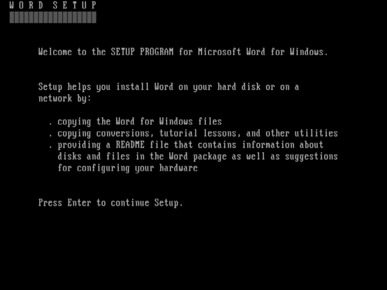 Microsoft WORD SETUP v1.1