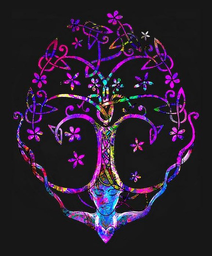 Celtic Tree Of Life Mother Nature Life Energy by Joan Stratton - paintingsbyjoan.com

A whimsically designed vibrant Celtic tree of life held in place by Mother Nature stands out against a neutral dark background, featuring iridescent branches and leaves. Delicate pink flowers are interspersed throughout, adding a magical and dreamy quality to the scene.

Celtic Tree of Life Symbol represents the spiritual balance and harmony of birth, death and rebirth.

This design does not have a background, so you can customize any of the products with whatever colour you choose :)

Ether Art – A hand-drawn drawing / painting using the exciting modern art form, where art is created from scratch using a computer in lieu of a real canvas and paint, water colour, pastel, pencil, charcoal etc I create digital art from the ether, exactly the same as if I was starting with a blank canvas.