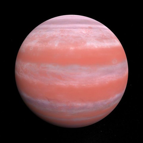 A computer-generated representation of the Kepler-938 b exoplanet.