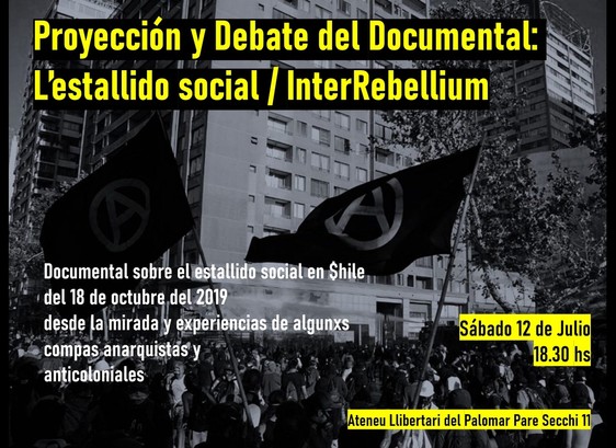 Proyección y Debate del Documental L’estallido social /InterRebellium