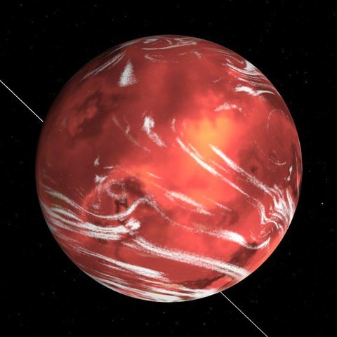A computer-generated representation of the HD 20794 b exoplanet.