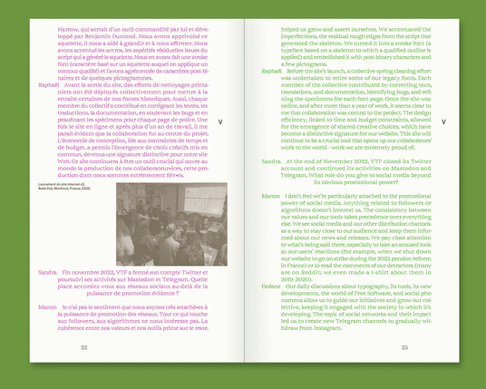 Spread from the book
