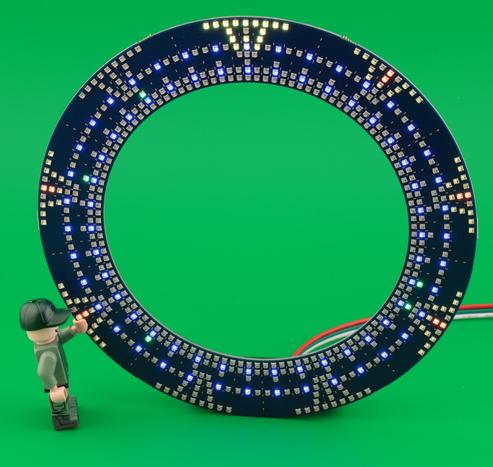 Stargate LEDs on light background