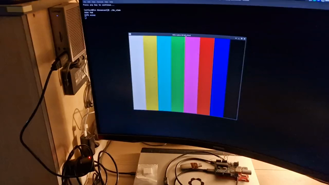 A video of the chain of adapters going to the dreamcast, followed by me turning it on and seeing the spiral logo on screen.