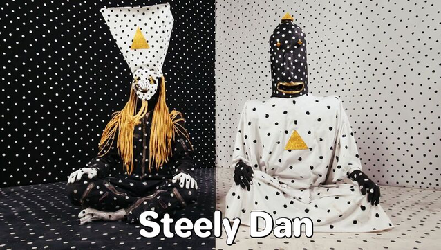 A photo of Angine de Poitrine captioned "Steely Dan"