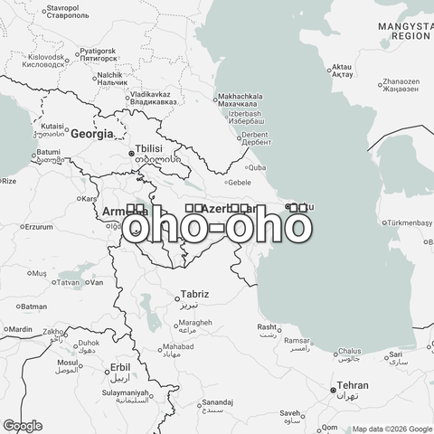 Map of Azerbaijan overlaid with "öhö-öhö".