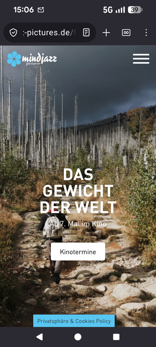 Kinoplakat von "Das Gewicht der Welt"