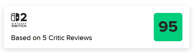 Sektori Switch 2 version Metacritic score, 95