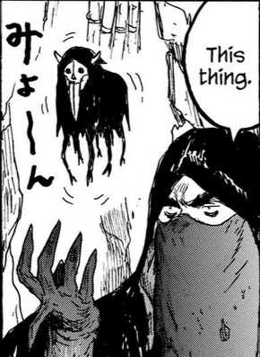 a little 'thing' with six legs and a skull face with horns and a long tongue