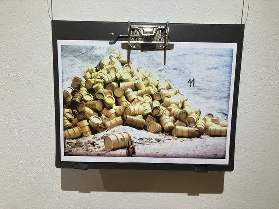 Photo from the disused mine "Asse" near Wolfenbuettel with barrels full of radioactive waste