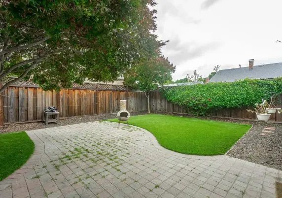 Grass and pavers