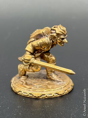 The miniature from the side