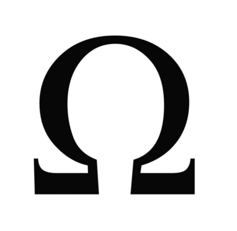 Omega, the symbol of resistance.