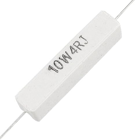 high power cement resistor marked 10W4RJ