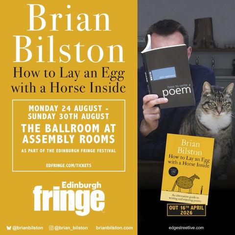 A poster advertising my show at the Assembly Rooms in Edinburgh between 24 - 30 August.