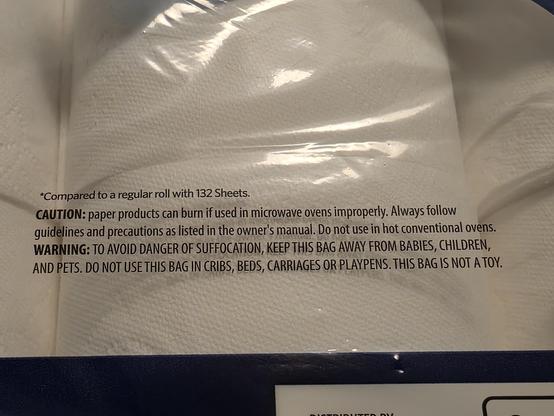 Caution: paper products can burn if used in microwave ovens improperly. Always follow guidelines and precautions as listed in the owner's manual. Do not use in hot conventional ovens.