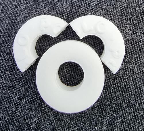 One Polo mint with another Polo mint snapped in half and placed as ears to make a sort of bear face.