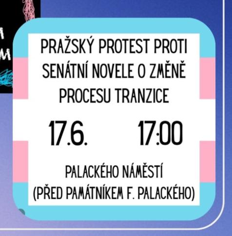 Protest proti represi trans lidí - 17. 6. od 17h