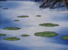 Animated gif from Swamp Thing cartoon of Swamp Thing emerging from the swamp