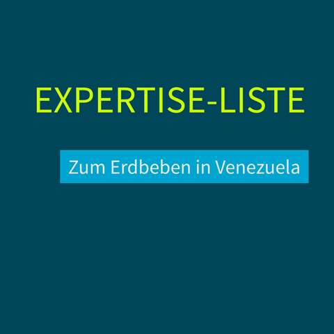 Grafik: Expertise-Liste Zum Erdbeben in Venezuela