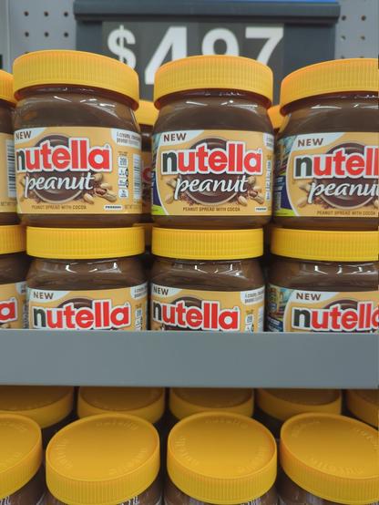 Jars of Nutella Peanut (?!?) on the store shelves