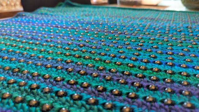 A close-up showing the beads.