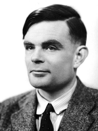 Portrait of Alan Turing.