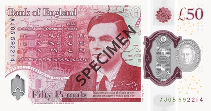 Image of a £50 note.