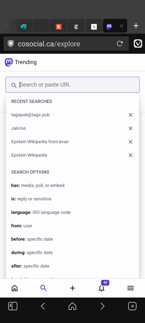 Screencast of blocking the tags.pub domain