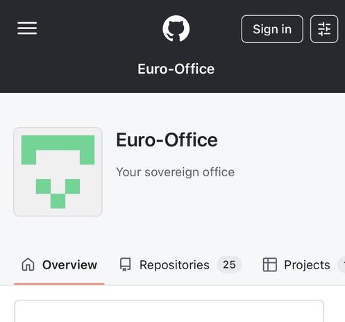 Euro-Office Repos auf GitHub