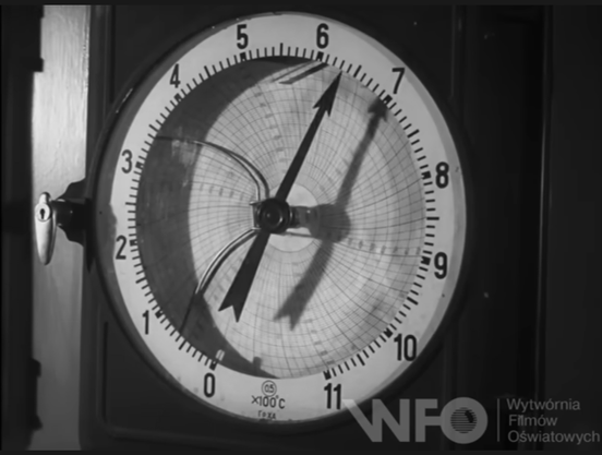 A very large and complicated dial, showing, I think, 600 degrees C