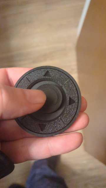 I've recreated the sliding thumb pad and the styling of the ring around it.