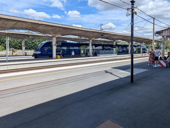 My AGC from Metz at the platform in Epernay