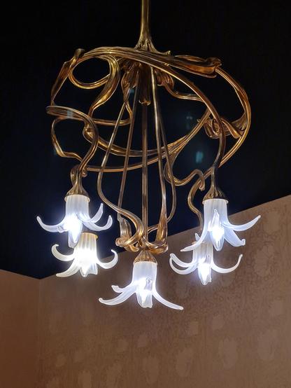 Lampe aus der Jugendstil-Ausstellung im Landesmuseum Wiesbaden